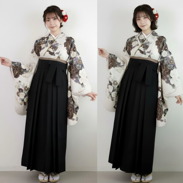袴レンタル｜2026向け最新｜白・金・菊牡丹＆袴｜No.100-226