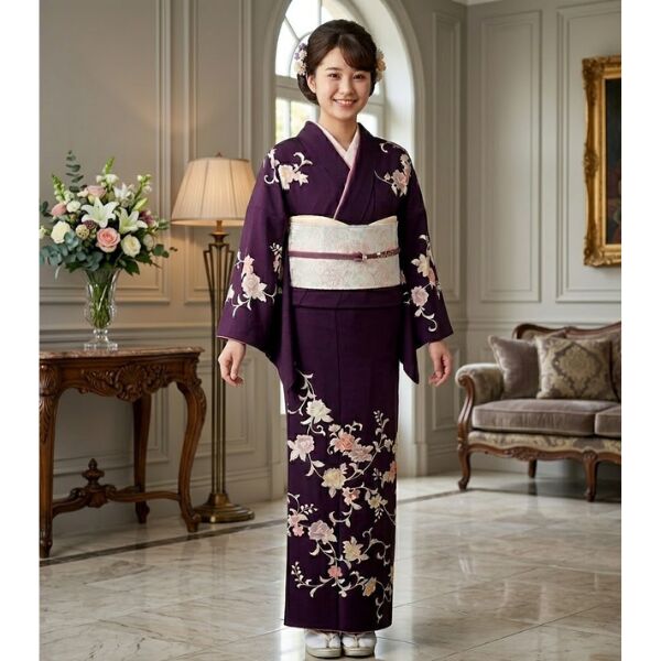 Japanstyle｜紺地・花柄｜No.200-20