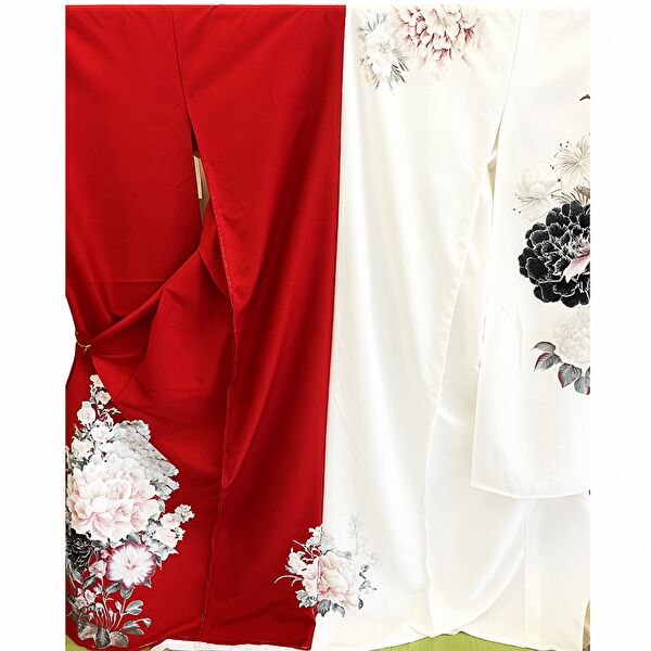 成人式振袖レンタル|2027年最新作|華徒然×吉木千沙都|赤と白
