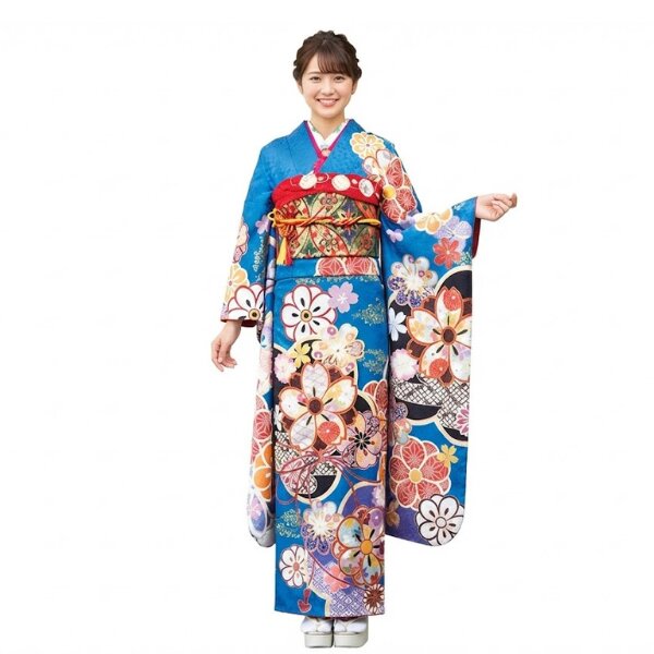 振袖｜成人式｜flicure｜人気の青地・古典柄 No.800-40