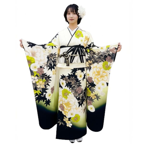 訪問着レンタル｜Japanstyle｜白地