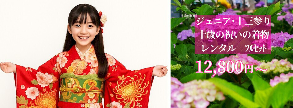 ジュニア着物・十三参り・十歳の祝いカタログ