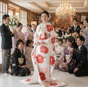 お引きずり大振袖レンタル|結婚式セレモニー